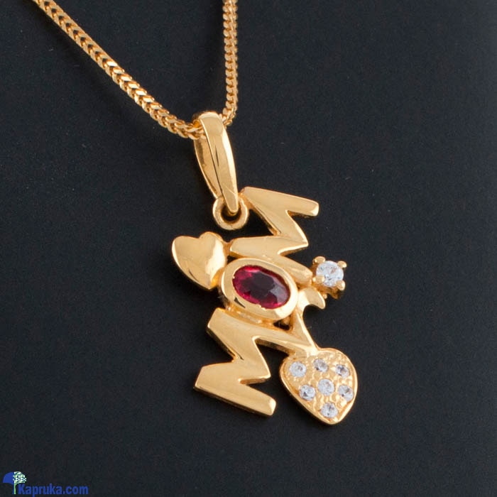 22KT Y/G pendant studded with swarovski zirconia- pe0001072 Online at Kapruka | Product# jewelleryS0223