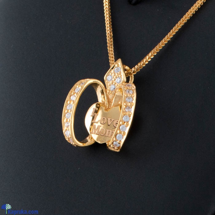 22KT Y/G pendant studded with swarovski zirconia- pe0001082 Online at Kapruka | Product# jewelleryS0222