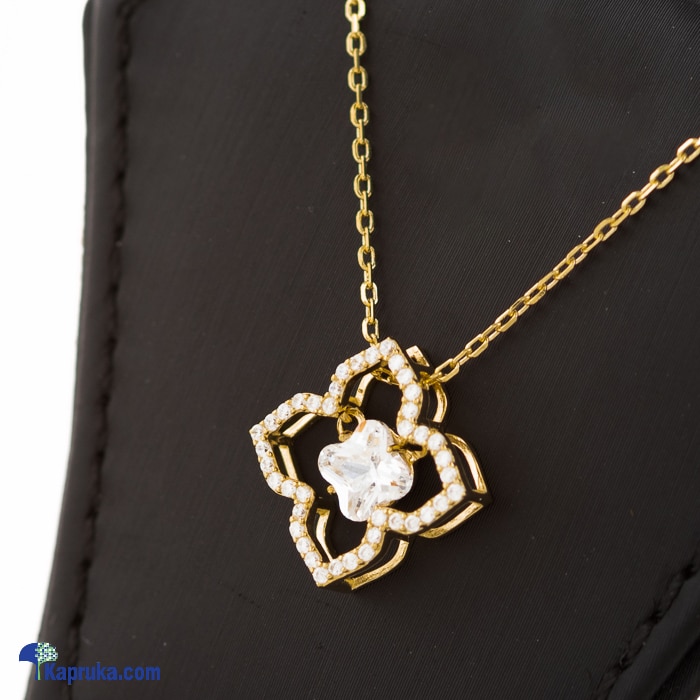 Stone Flower Pendant With Necklace - Swarovski Elements Online at Kapruka | Product# jewllery00SK667