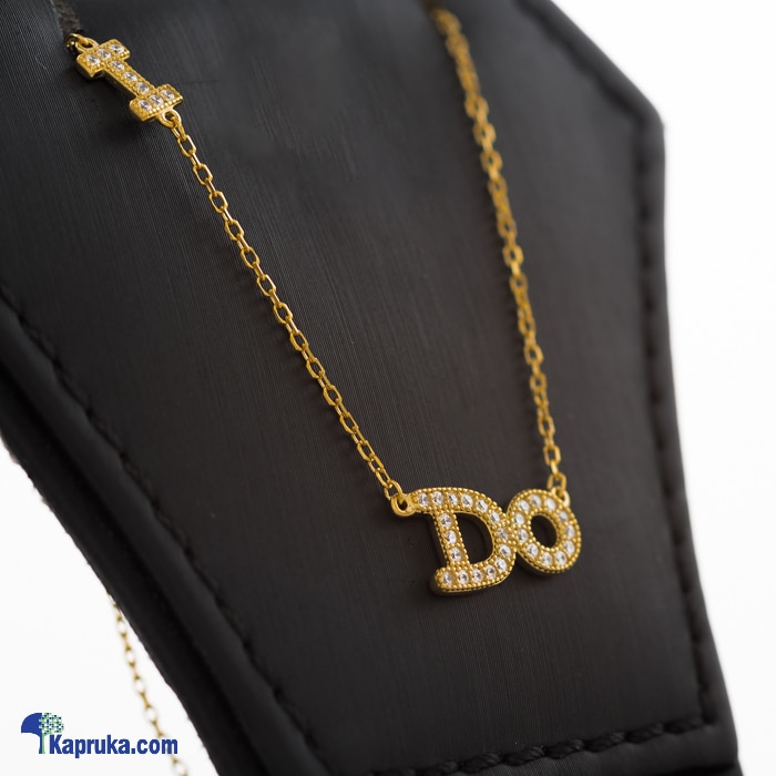 'I Do' Letter Pendant With Necklace - Swarovski Elements Online at Kapruka | Product# jewllery00SK668