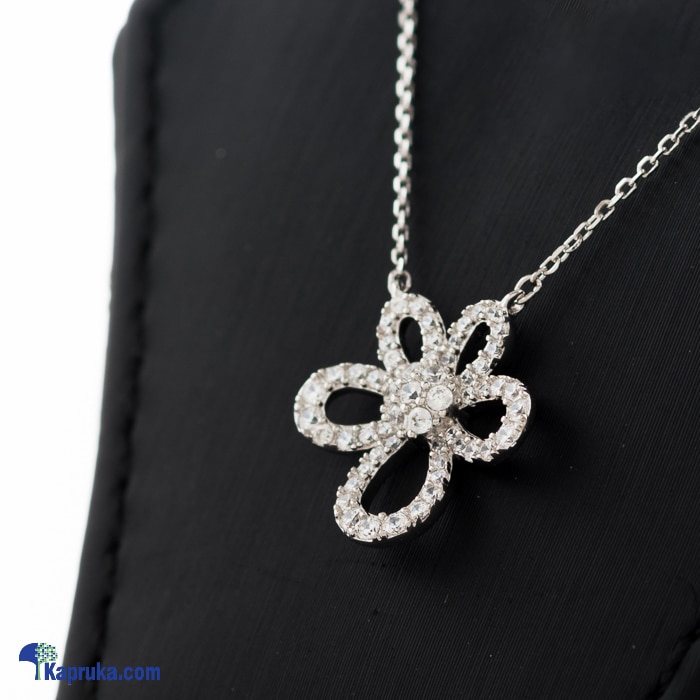 Stone Flower Pendant With Necklace Online at Kapruka | Product# jewllery00SK678