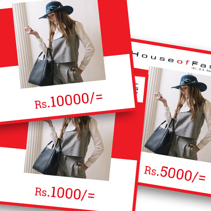 House Of Fashion Rs 5000 Voucher Online at Kapruka | Product# giftV00Z150_TC2