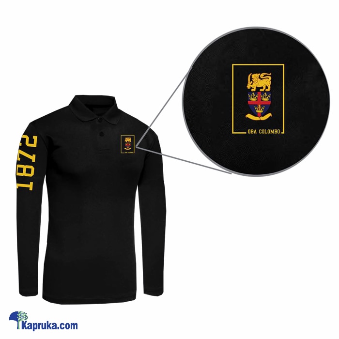 Trinity College Long Sleeve Polo Shirt-Black Small Online at Kapruka | Product# schoolpride00100_TC1