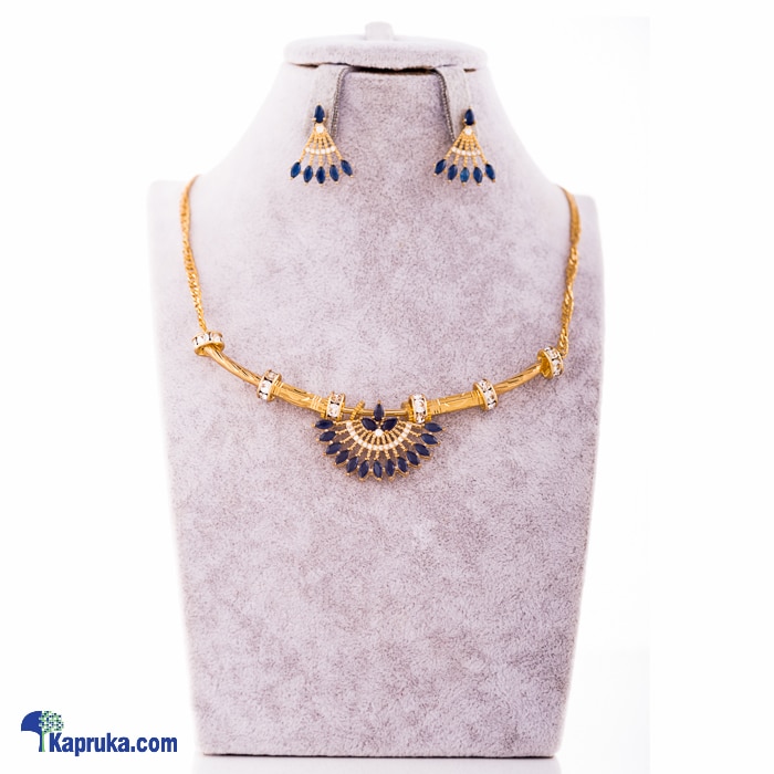 Stone N String Cubic Zircon Necklace And Earing Set Online at Kapruka | Product# stoneNS0321