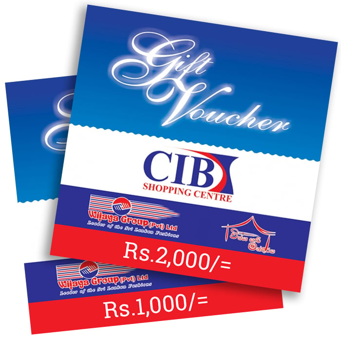 CIB Gift Voucher Rs 1000 Voucher Online at Kapruka | Product# giftV00Z165_TC1