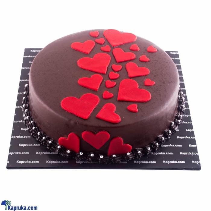 Dark Chocolate Heart Cake Online at Kapruka | Product# cake00KA00932