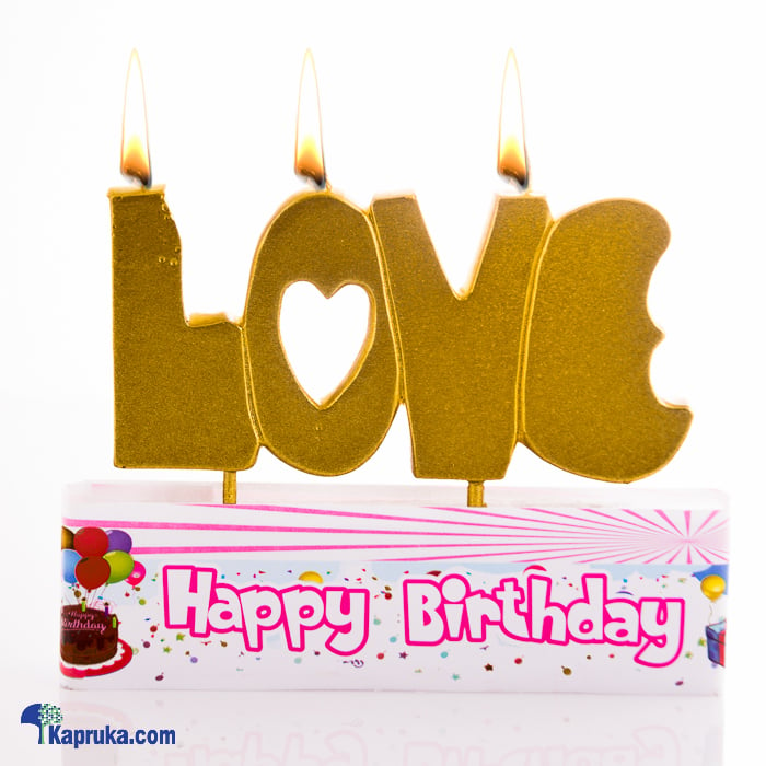 Love You Party Candles Online at Kapruka | Product# candles00121