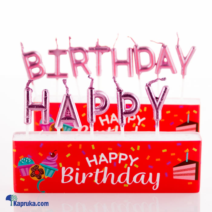 Happy Birthday Letter Candles Online at Kapruka | Product# candles00124
