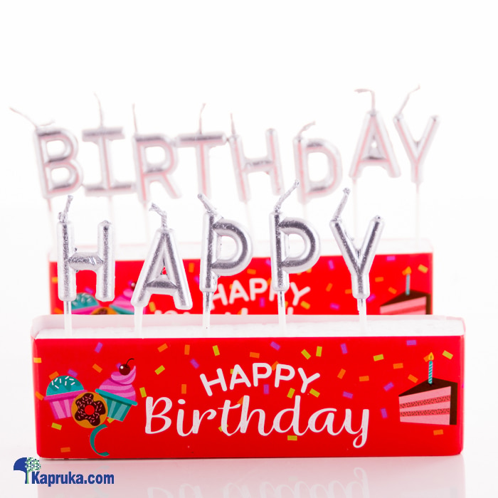 Happy Birthday Letter Candles Online at Kapruka | Product# candles00125