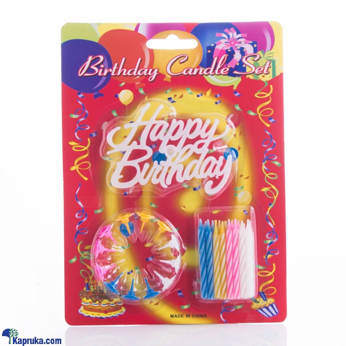 Rainbow Color Birthday Candle Set Online at Kapruka | Product# candles00128