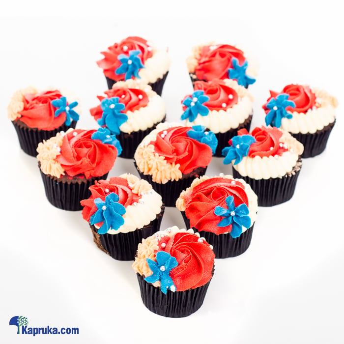 Pure Bliss Cupcakes- 12 Pieces Online at Kapruka | Product# cake00KA00961