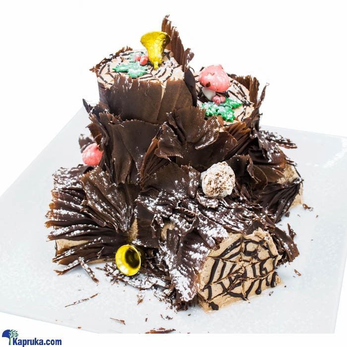 X'mas Chocolate Yule Log Online at Kapruka | Product# cake0MAH00244