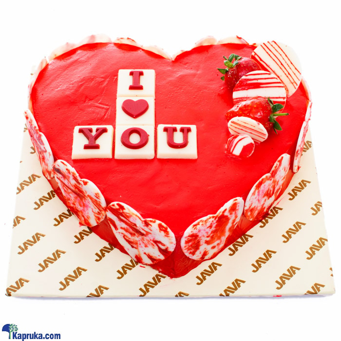 Java I Love You No- Bake Vanilla Cheesecake Online at Kapruka | Product# cakeJAVA00143