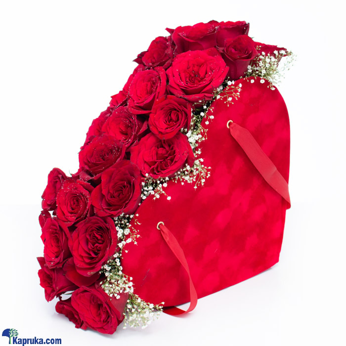 Heart Filled With 30 Red Roses Flower Arrangement Online at Kapruka | Product# flowers00T1098