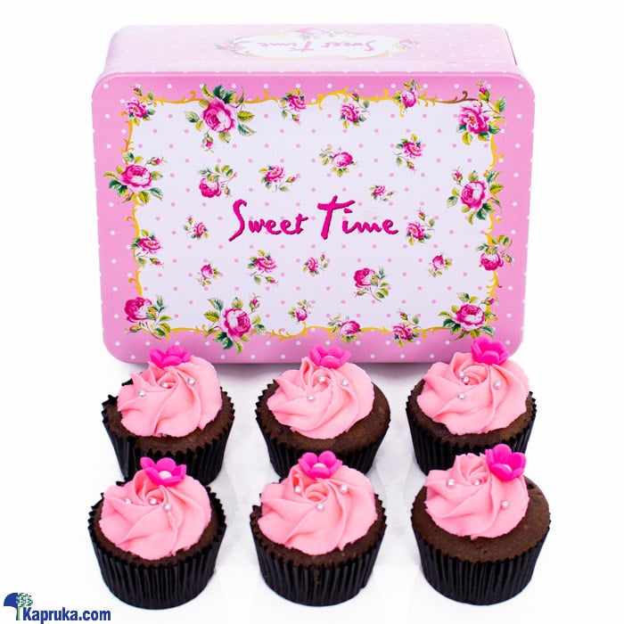 Rosy Chocolate Cup Cakes- 06 Pieces Online at Kapruka | Product# cake00KA001058