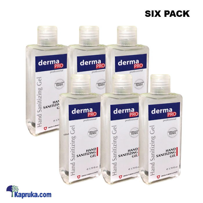 100ML Derma Pro Hand Sanitizing Gel - Six Bottle Pack Online at Kapruka | Product# grocery00878