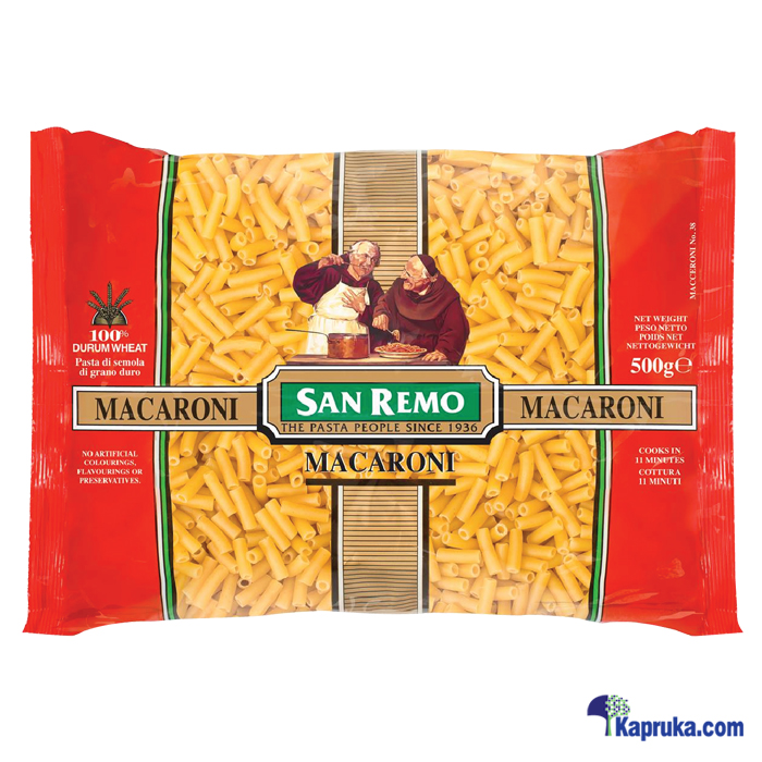 San Remo Pasta ( MACARONI No. 38 )- 500g Online at Kapruka | Product# grocery00959