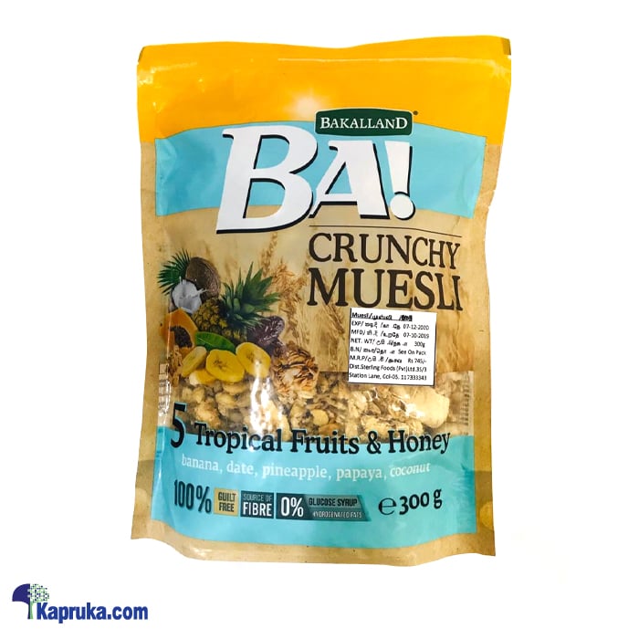 BA! Crunchy Muesli 5 Tropical Fruits And Honey (300g) Online at Kapruka | Product# grocery001110