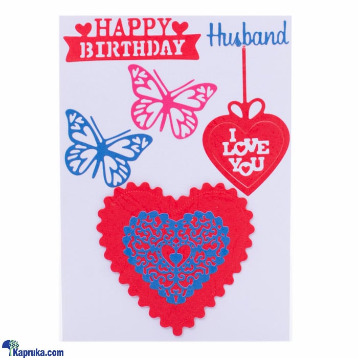 Handmade Happy Birthday Husband Greeting Card Online at Kapruka | Product# greeting00Z1989