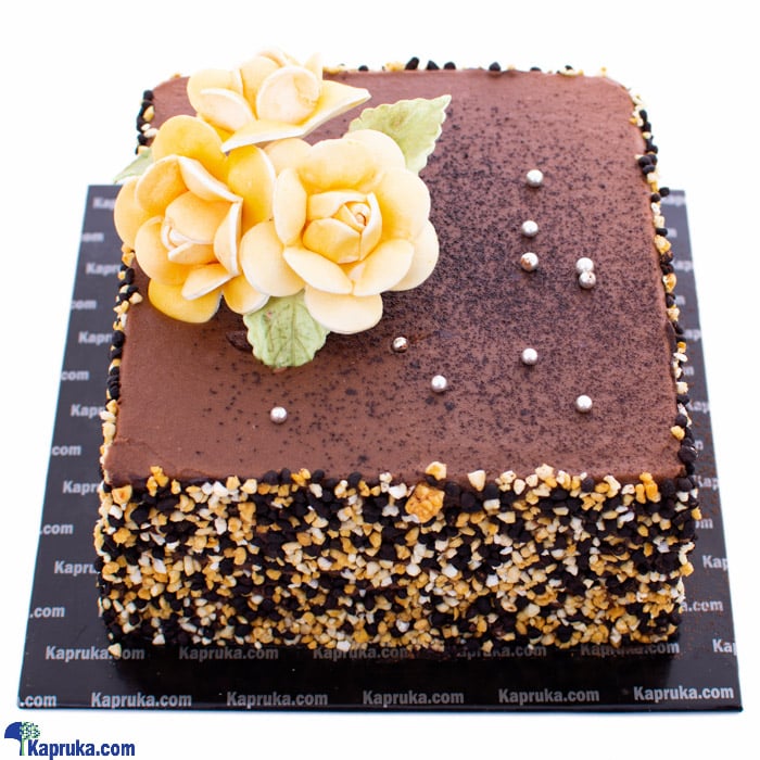 Yellow Blooms Chocolate Cake Online at Kapruka | Product# cake00KA001075