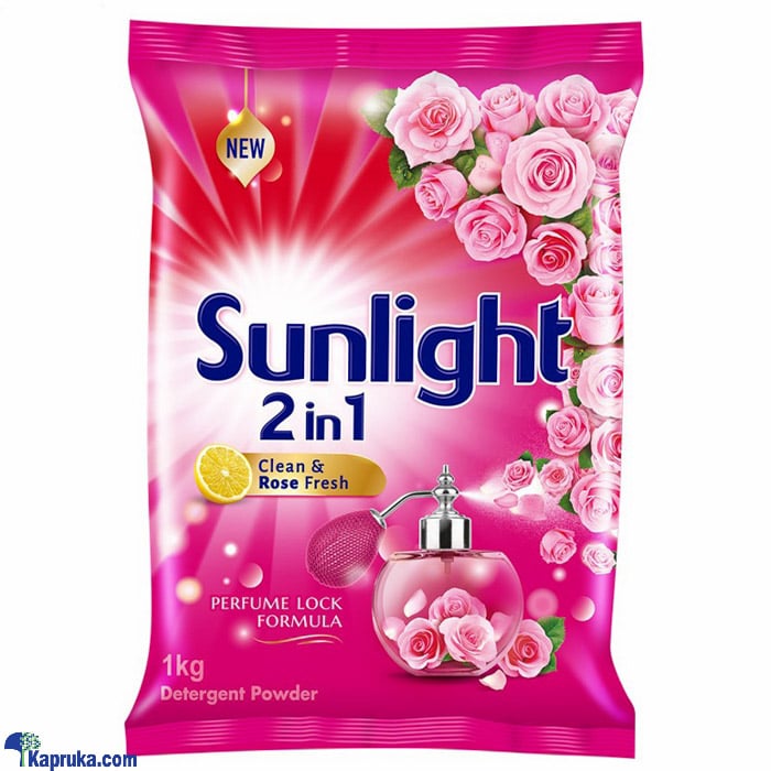 Sunlight Detergent Powder- 2 In 1 Clean And Rose Fresh- 1 KG Online at Kapruka | Product# grocery001081
