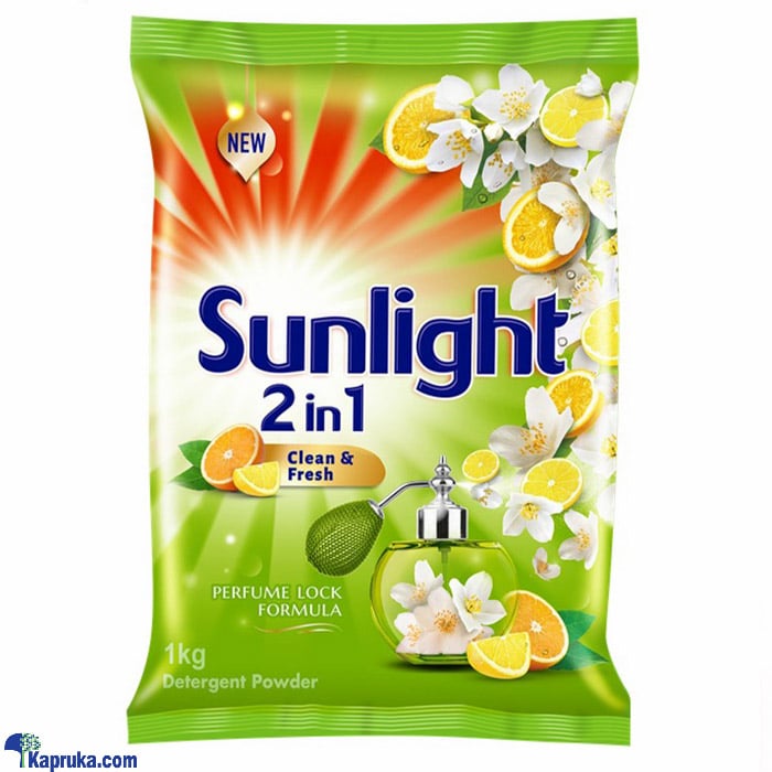 Sunlight Detergent Powder- 2 In 1 Clean And Fresh- 1 KG Online at Kapruka | Product# grocery001079