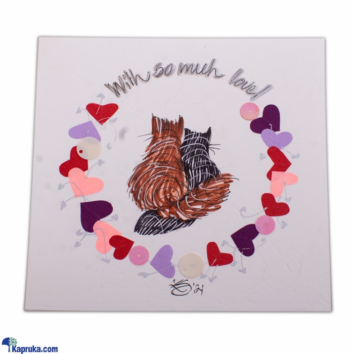 Hand Painted With So Much Love Greeting Card Online at Kapruka | Product# greeting00Z1971