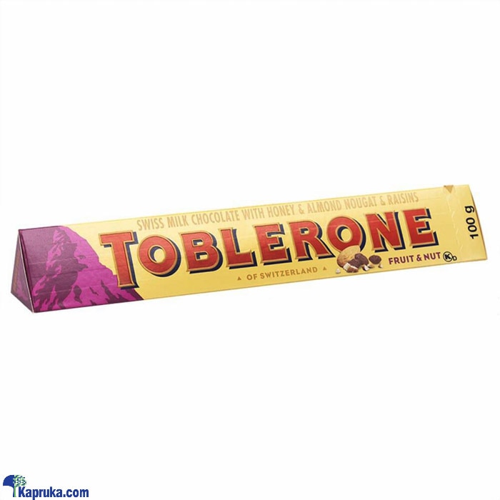 Toblerone Fruit And Nut Chocolate 100g Online at Kapruka | Product# chocolates00887