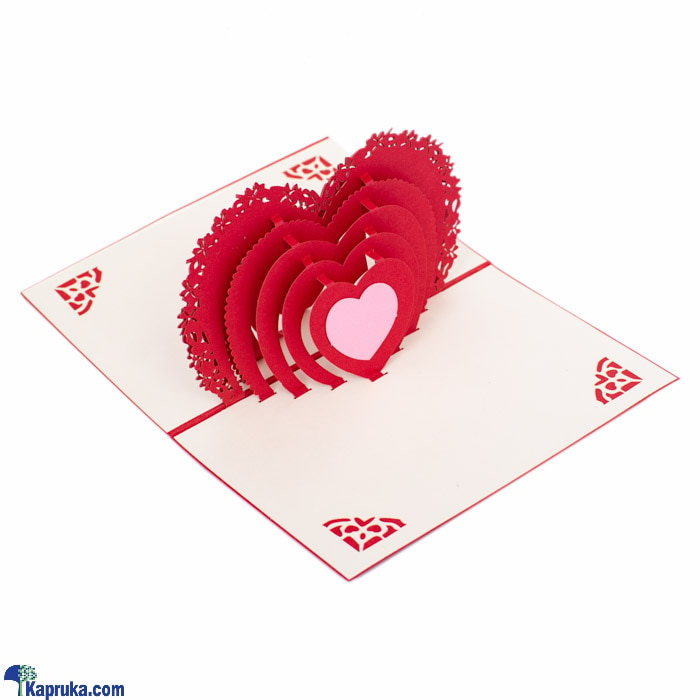 3D Heart Pop Up Greeting Card Online at Kapruka | Product# greeting00Z191