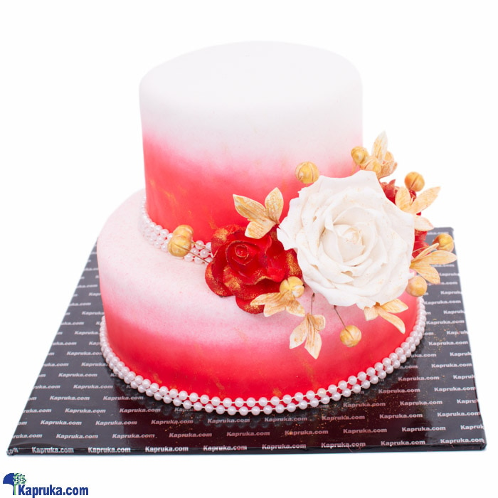 Fabulous Celebration Two Tier Ribbon Cake Online at Kapruka | Product# cake00KA001093