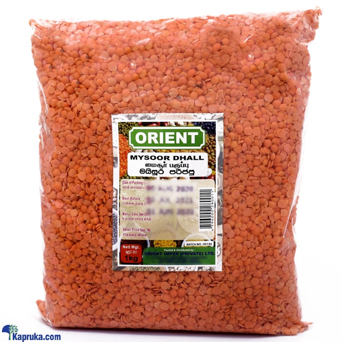 ORIENT Mysoor Dhal - 1kg Online at Kapruka | Product# grocery001306
