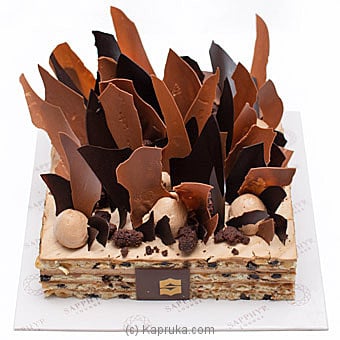 Shangri- La Hazelnut Milk Chocolate Crunchy Cake Online at Kapruka | Product# cakeSHG0096
