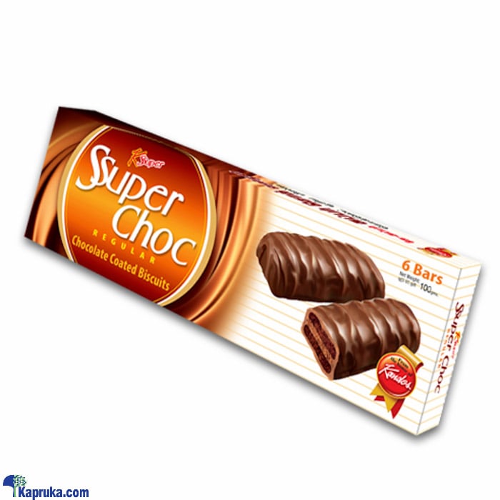 Kandos Super Choco Regular Choco Coated Biscuits- 6 Bars - 100g Online at Kapruka | Product# chocolates00904