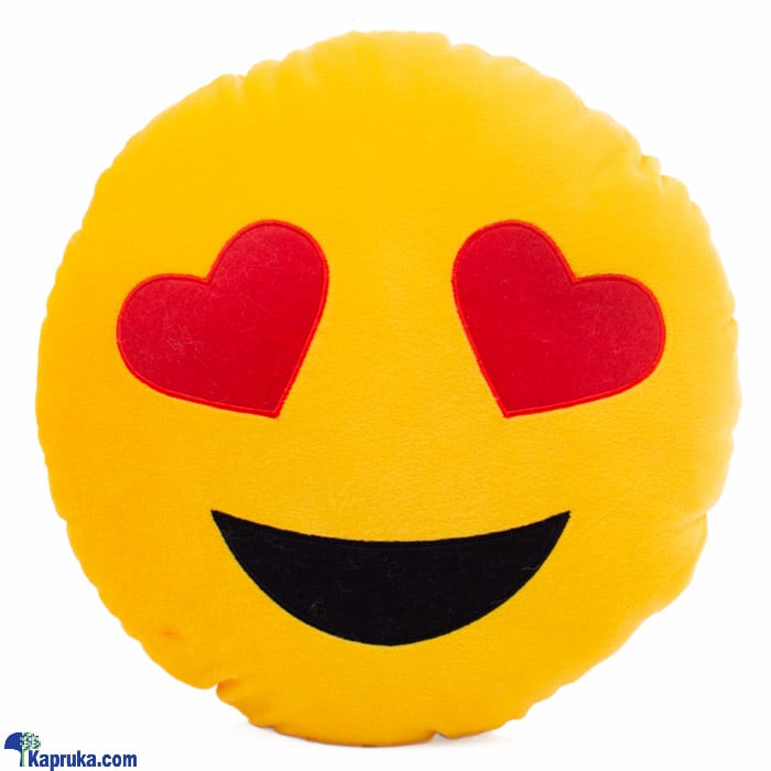 Smiling Face With Heart Eyes Emoji Face Online at Kapruka | Product# softtoy00703