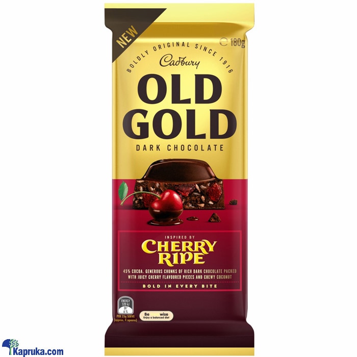 Cadbury Old Gold Dark Chocolate- Cherry Ripe 180g Online at Kapruka | Product# chocolates00909