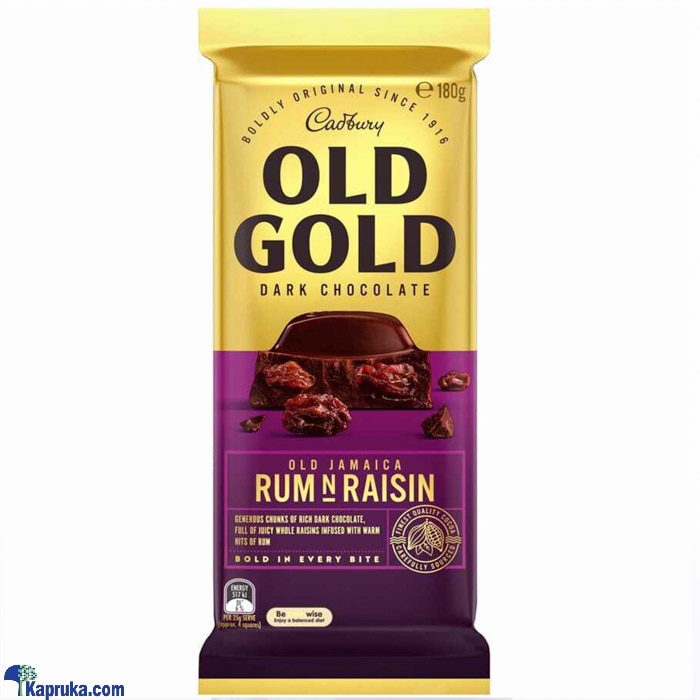 Cadbury Old Gold Dark Chocolate- Rum N Raisin 180g Online at Kapruka | Product# chocolates00910