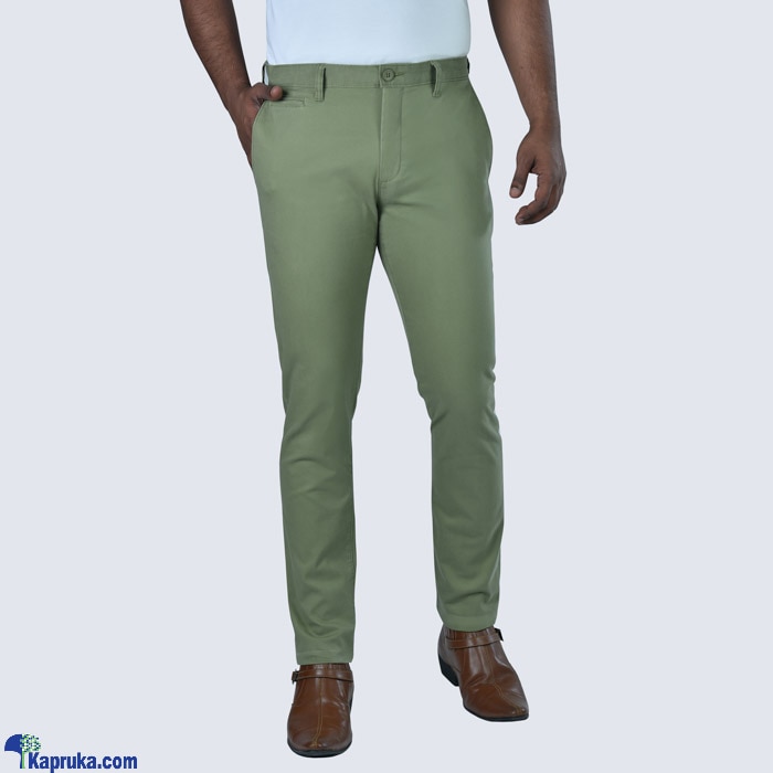Moose Men's Slim Fit Chino Pant- M100- Moss Stone Online at Kapruka | Product# clothing01006
