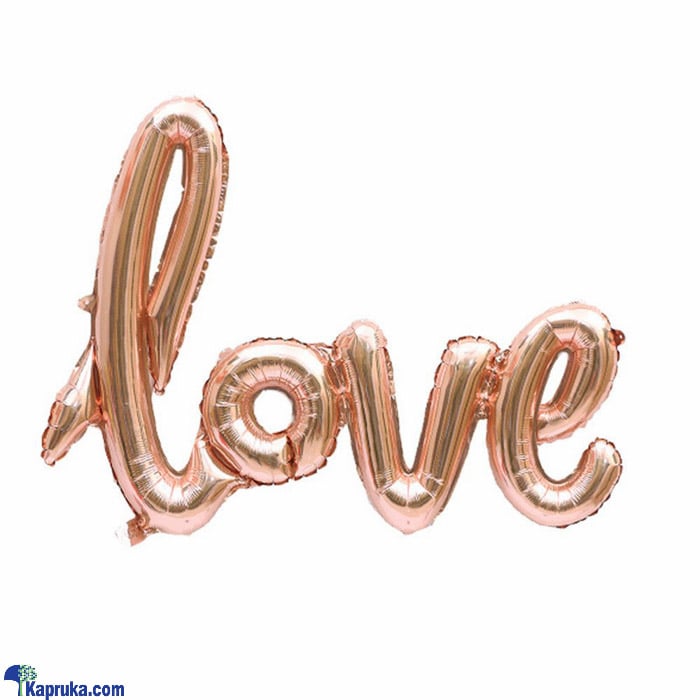 'LOVE' Foil Balloon Rose Gold 42' Inch Online at Kapruka | Product# baloonX00108