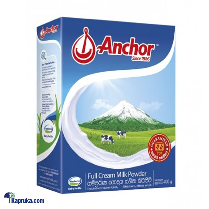 Anchor Full Cream Milk Powder - 400g Online at Kapruka | Product# grocery001495