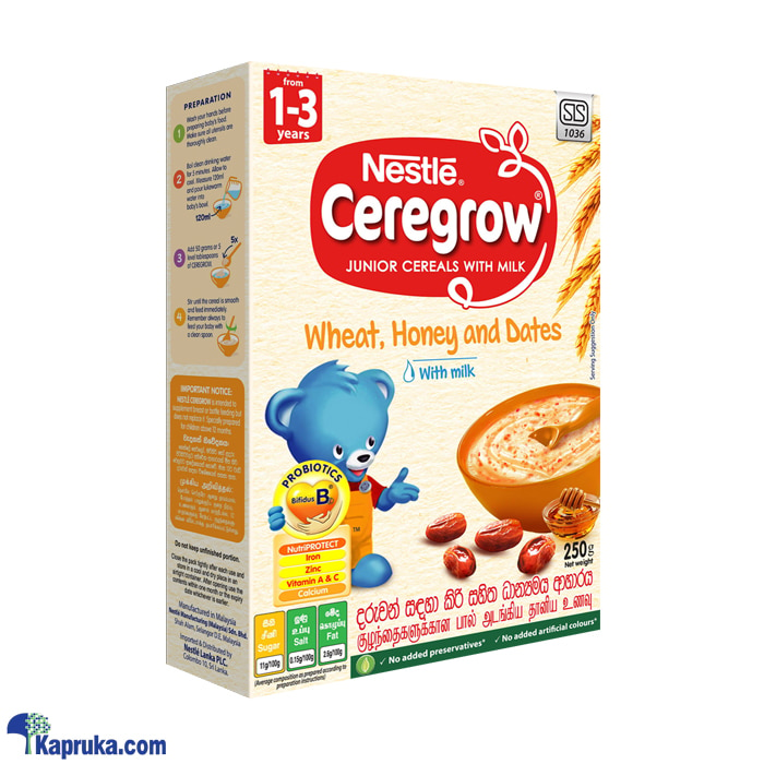 Nestlé CEREGROW Wheat, Honey And Dates, 200g Online at Kapruka | Product# grocery001503