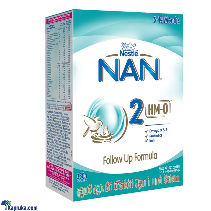Nestle NAN 2 HMO Follow Up Formula With Iron, 350g Online at Kapruka | Product# grocery001540