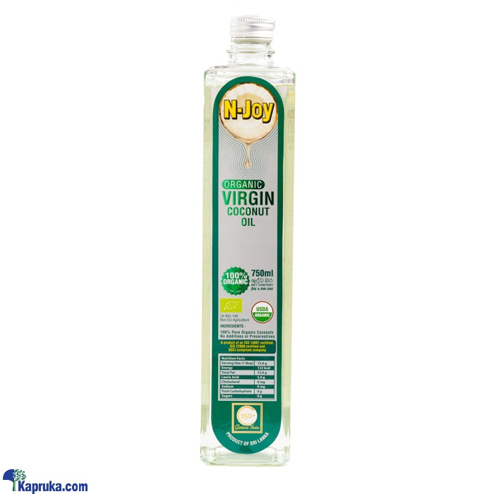 N- Joy Organic Virgin Coconut Oil 750ml Online at Kapruka | Product# grocery001579