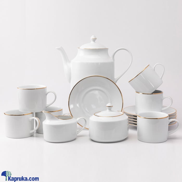 Dankotuwa Cherry Gold Tea Set- 17 Pieces Online at Kapruka | Product# porcelain0094