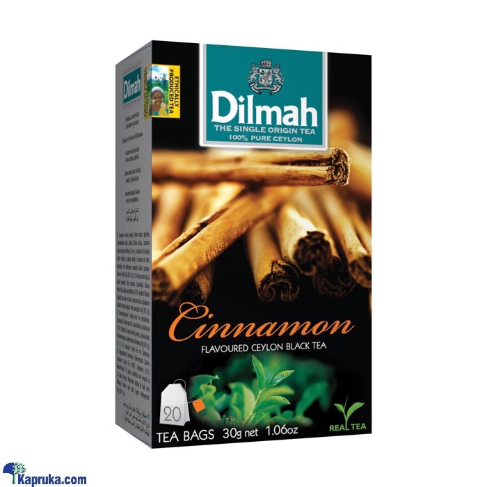 Dilmah cinnamon flavoured black tea bags (1.5g/20bags) Online at Kapruka | Product# grocery001597