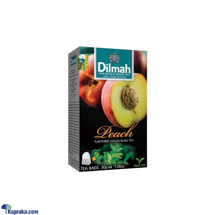 Dilmah peach flavoured black tea bags (1.5g/20bags) Online at Kapruka | Product# grocery001599