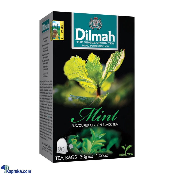 Dilmah mint flavoured black tea bags (1.5g/20bags) Online at Kapruka | Product# grocery001600
