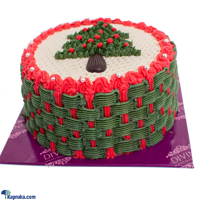 Divine Christmas Tree Basket Cake Online at Kapruka | Product# cakeDIV00167