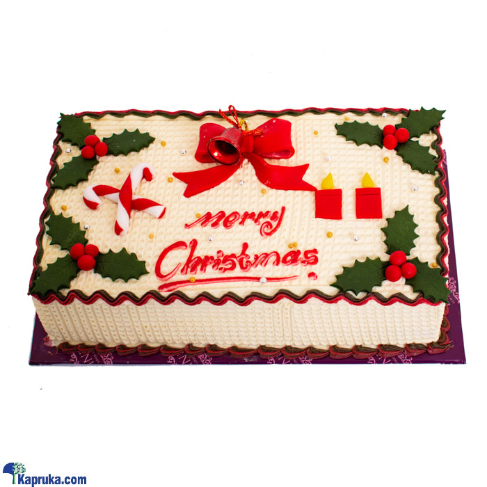 Divine Christmas Gift Ribbon Cake Online at Kapruka | Product# cakeDIV00165