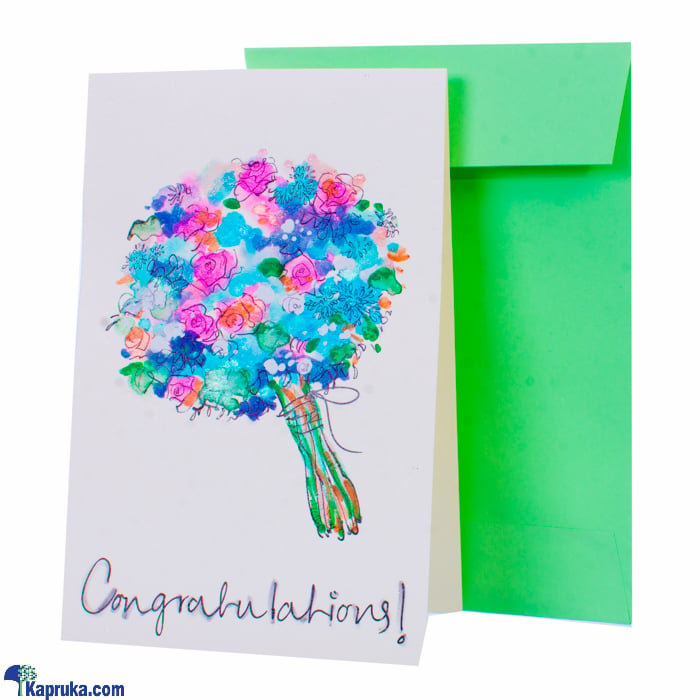 Hand Painted Congratulations Greeting Card Online at Kapruka | Product# greeting00Z220