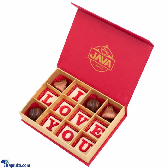 Java 'I Love You' 12 Piece Chocolate Box Online at Kapruka | Product# chocolates00958